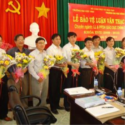 Tổ chức bảo vệ luận văn Thạc sĩ cho học viên chuyên ngành LL&PPDH BM Giáo dục Chính trị, khoá 17 . <a class='text-under italic white small-size' href='events.aspx?id=40&la=vn'>Xem thêm</a>