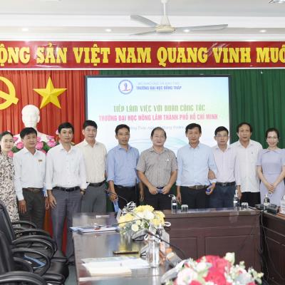 Tiếp và làm việc với Đoàn công tác của Trường Đại học Nông Lâm Thành phố Hồ Chí Minh
