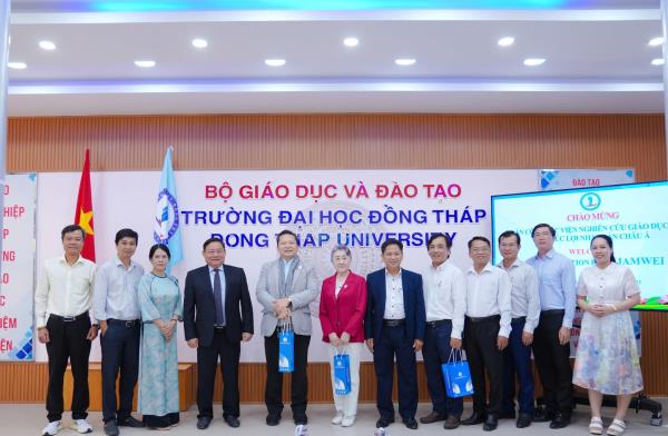 Trường Đại học Đồng Tháp tiếp và làm việc với  với Viện Nghiên cứu Giáo dục Y tế Phúc lợi Nhật Bản Châu Á (JAMWEI) 