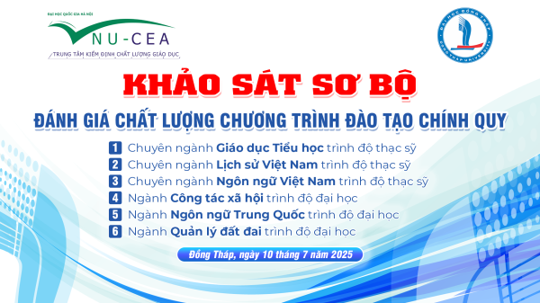 TRƯỜNG ĐẠI HỌC ĐỒNG THÁP KHỞI ĐỘNG KHẢO SÁT SƠ BỘ 6 CHƯƠNG TRÌNH ĐÀO TẠO MỚI NĂM HỌC 2024 - 2025