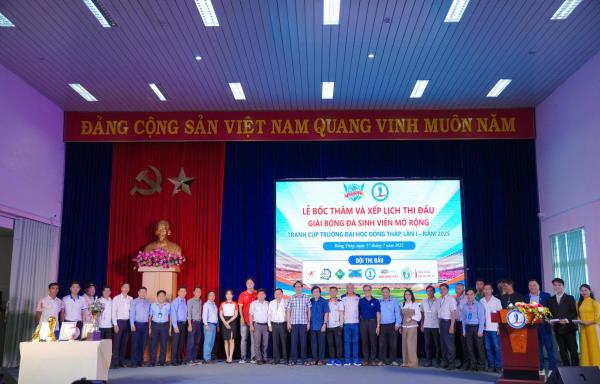 Lễ ra mắt, bốc thăm và xếp lịch thi đấu  Giải bóng đá sinh viên mở rộng Tranh Cúp Trường Đại học Đồng Tháp lần I năm 2025