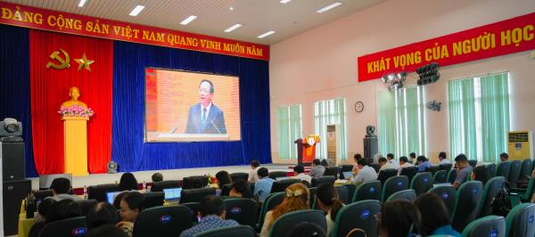 Đảng bộ Trường Đại học Đồng Tháp tích cực tham dự Hội nghị toàn quốc quán triệt, triển khai thực hiện các Nghị quyết của Bộ Chính trị