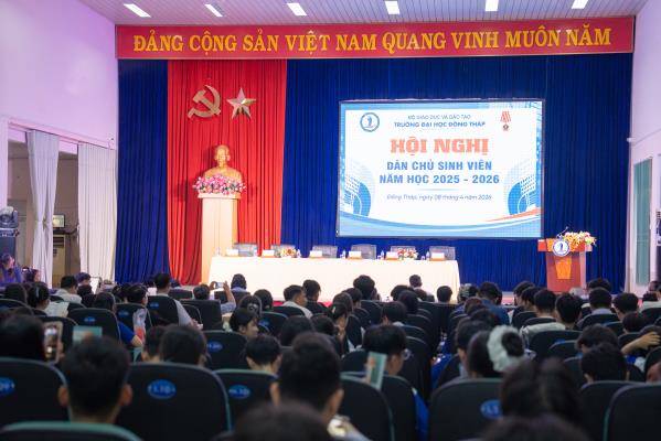 Hội nghị Dân chủ Sinh viên cấp Trường năm học 2025 – 2026