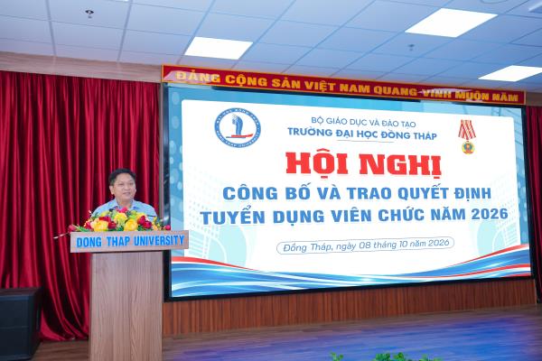 Hội nghị công bố và trao Quyết định tuyển dụng viên chức năm 2026